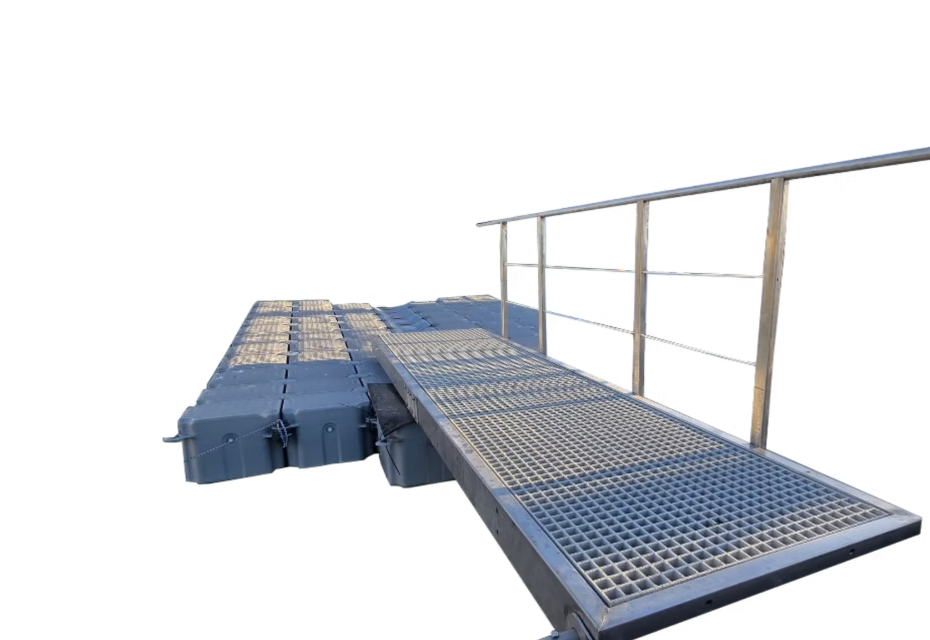 Stainless steel walkway